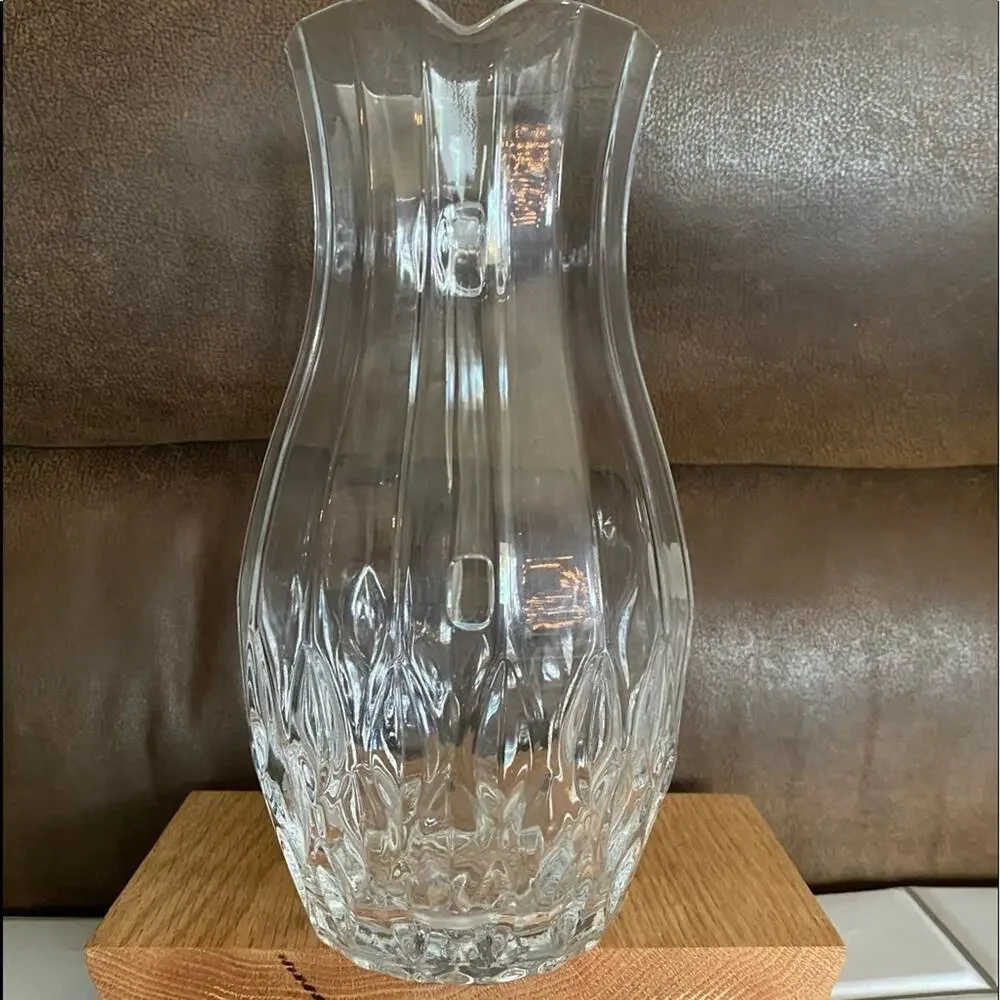 Cristal d’Arques Lead crystal Vase Pitcher France 9 1/2” Tall